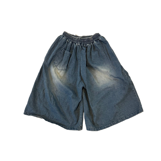 NIGHT FADE JORTS (Bleached Blue)