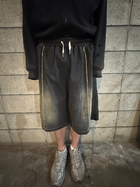 NIGHT FADE JORTS (Charcoal Black)