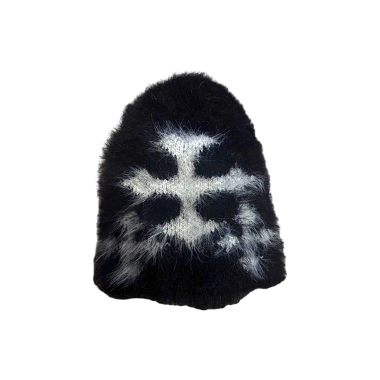 CROSS BEANIE (BLACK)