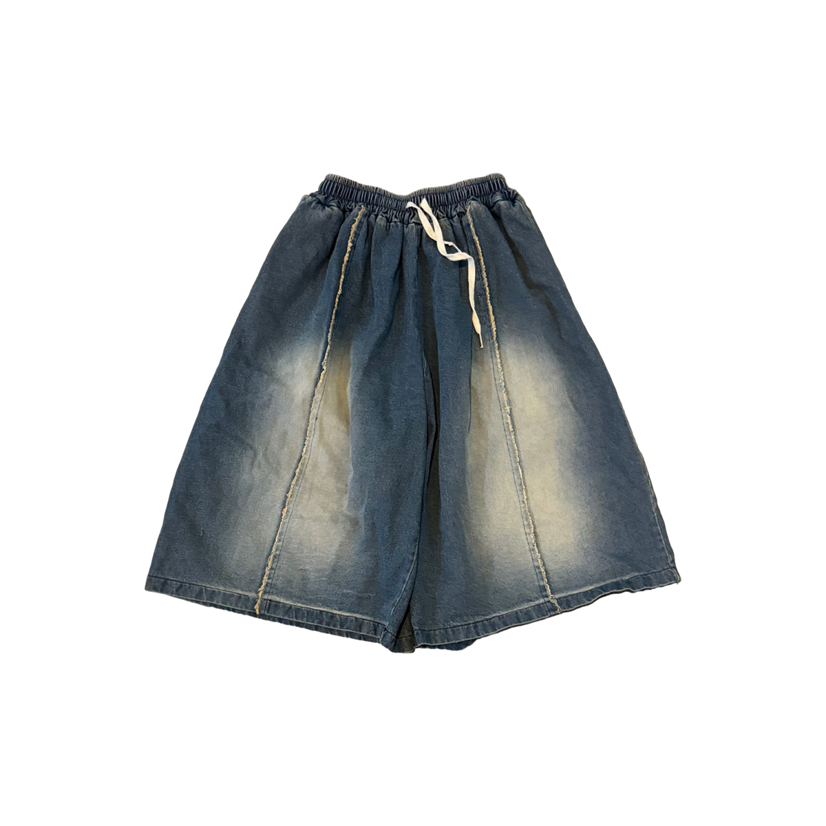 NIGHT FADE JORTS (Bleached Blue)